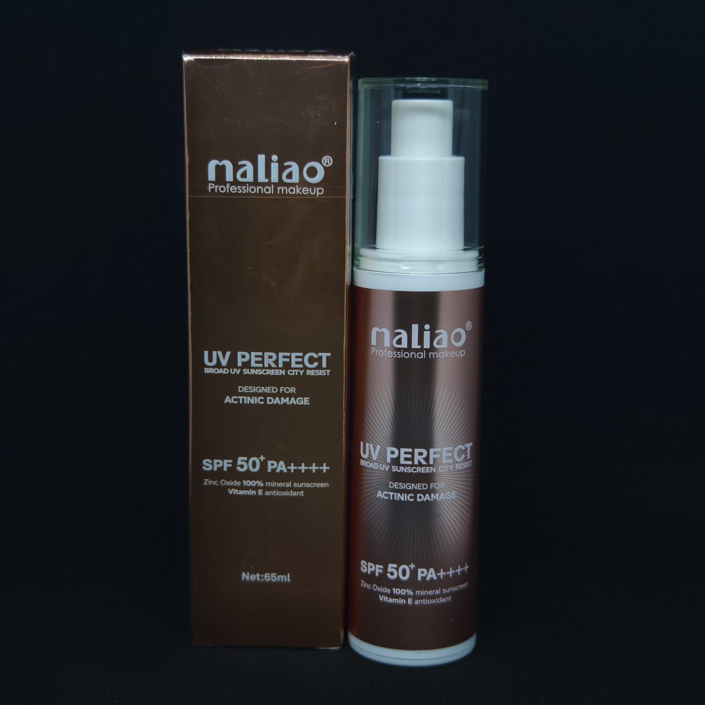 Maliao Sunscreen - SPF 50 PA+ UV Perfect Broad UV Sunscreen City Resist SPF 50 PA with Vitamin E  (65 ml)