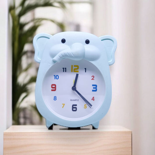 Elephant Analog Alarm Clock Suitable for Study Room and Bedroom